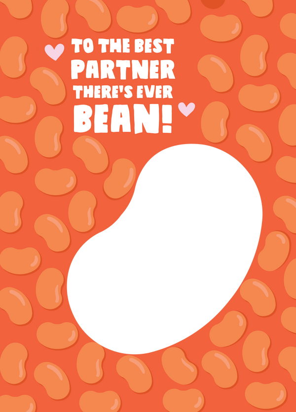 Best Partner That's Ever Bean Photo Card