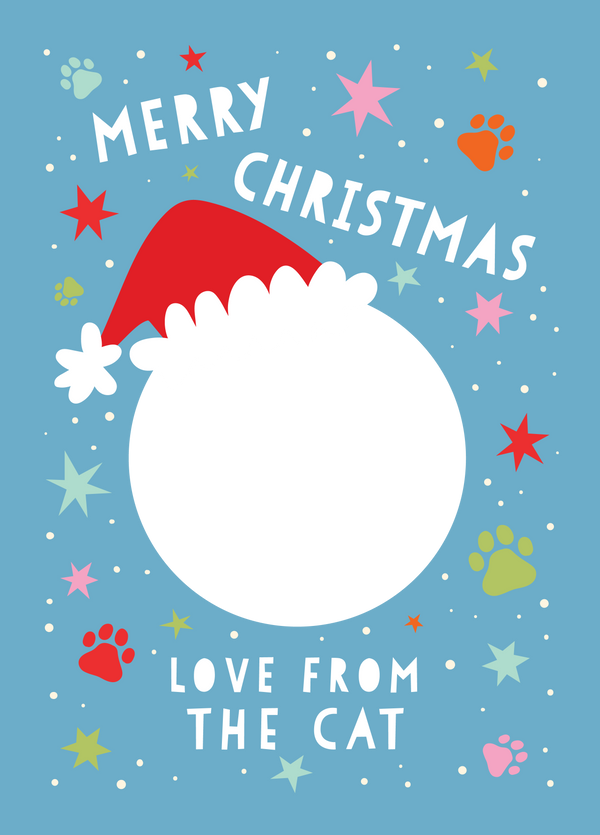 From The Cat Xmas Photo Upload Card