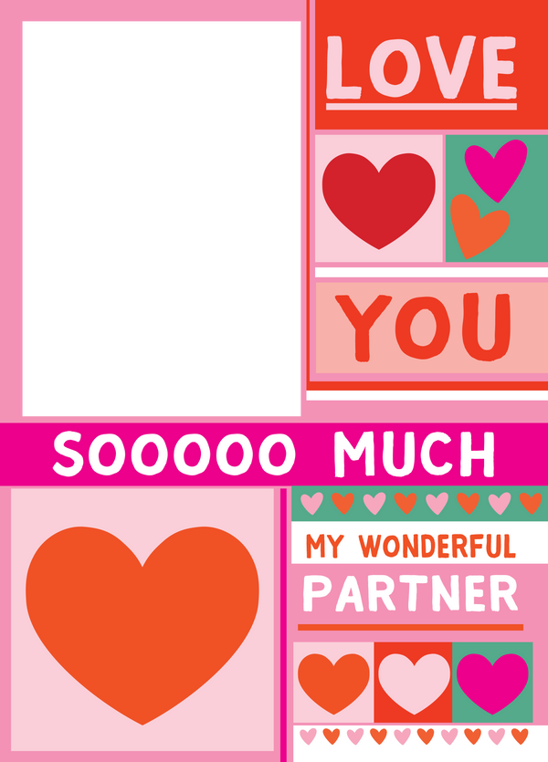 Love You Partner Photo Card