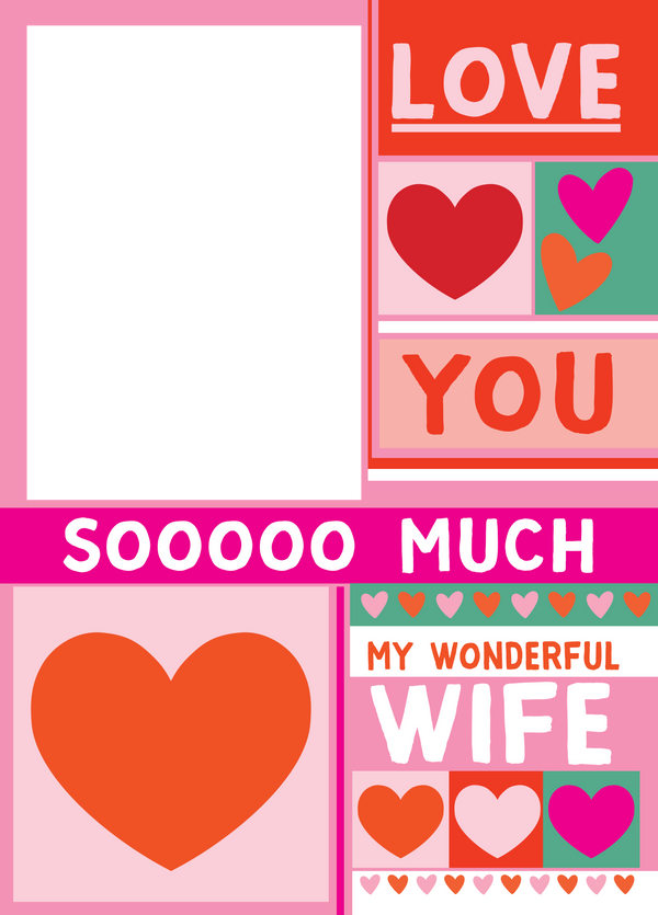 Love You Wife Photo Card
