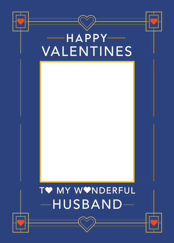 Happy Valentine's Husband Photo Card