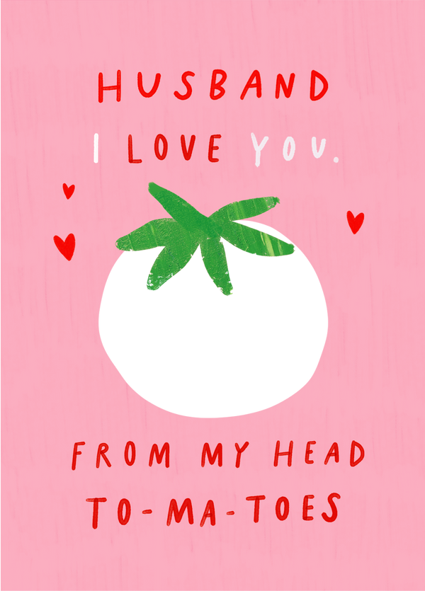 Love You Husband To Ma Toes Photo Card