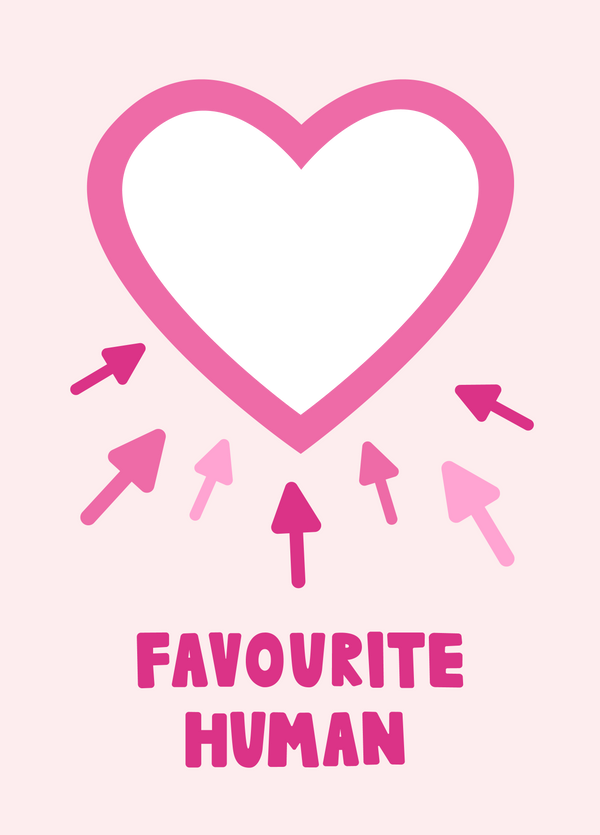 Favourite Human Photo Card