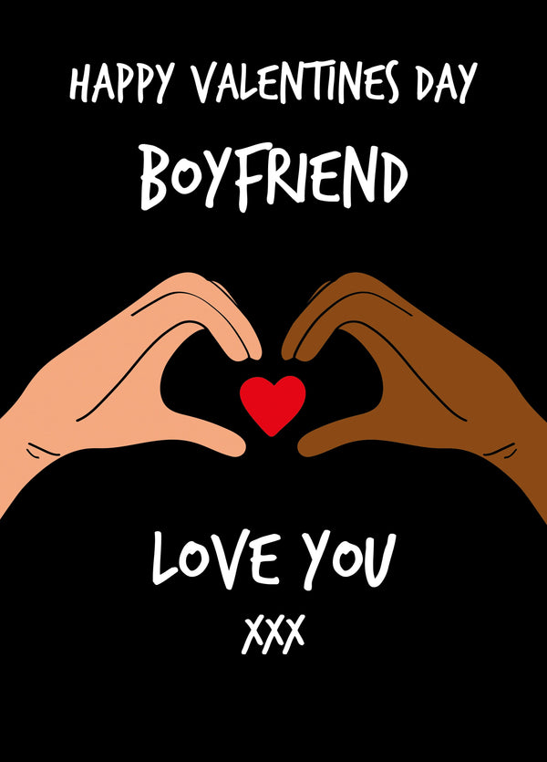 Happy Valentines Day Boyfriend Card