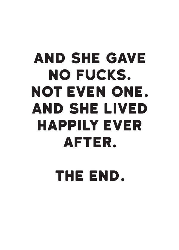 She Lived Happily Ever After Card