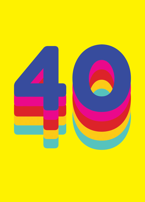 Rainbow 40 Card