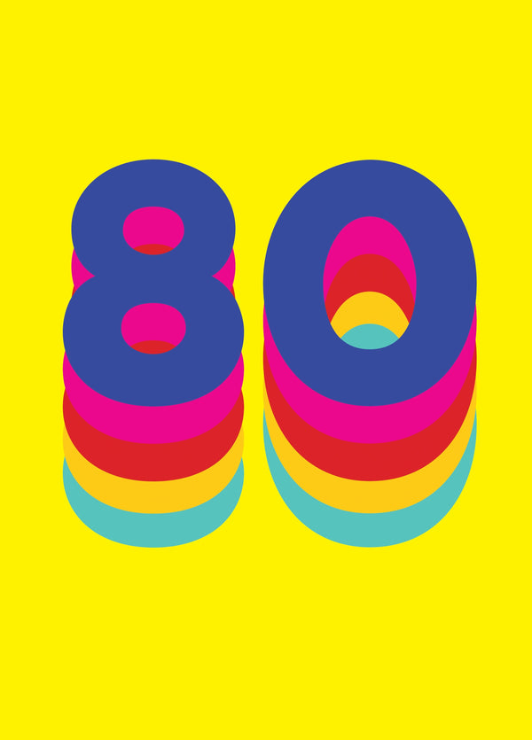 Rainbow 80 Card