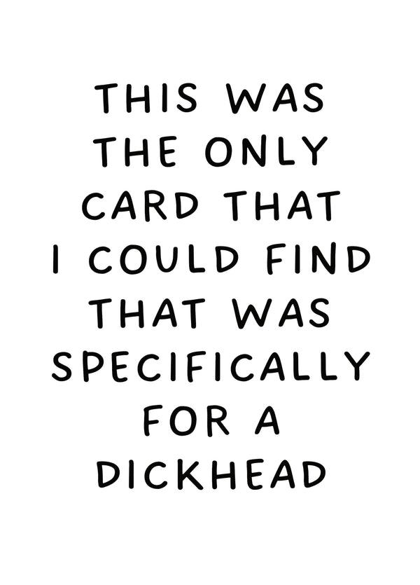 This Was The Only Card I Could Find