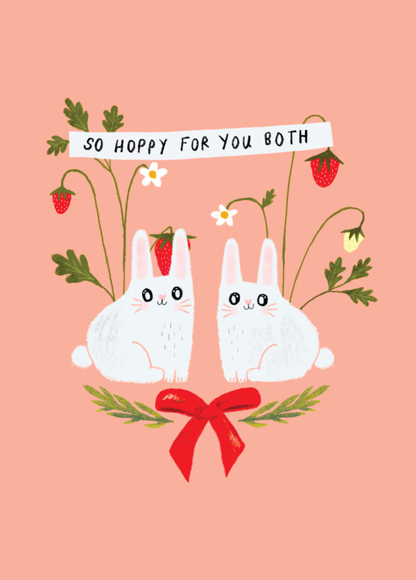 Hoppy Bunnies- Wedding/Engagement Card