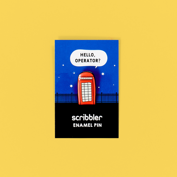 Phone Box Pin Badge