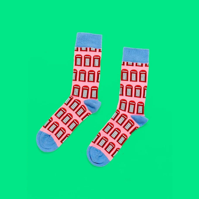 London Phone Box Socks