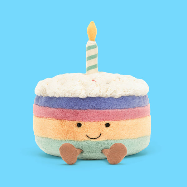 Jellycat Amuseable Rainbow Birthday Cake