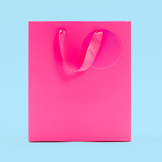 Bright Pink Medium Gift Bag