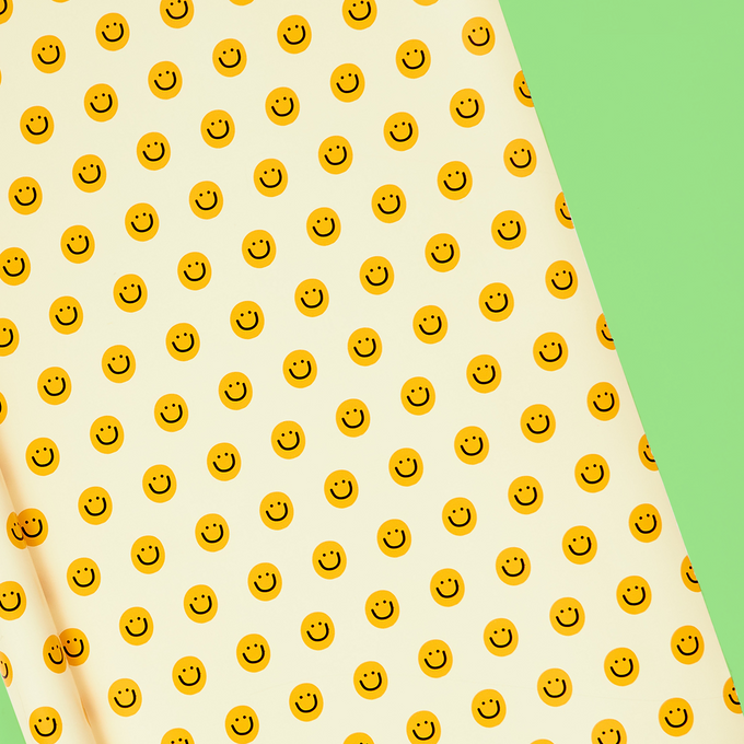 Yellow Smiley Roll Wrap
