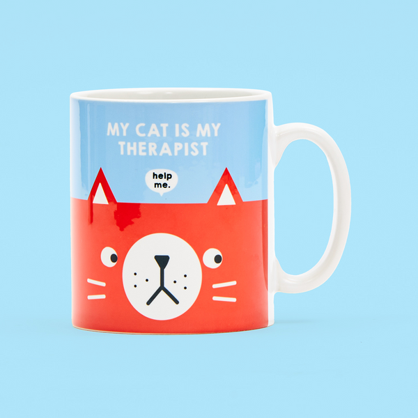 My Cat Is My Therapist Mug
