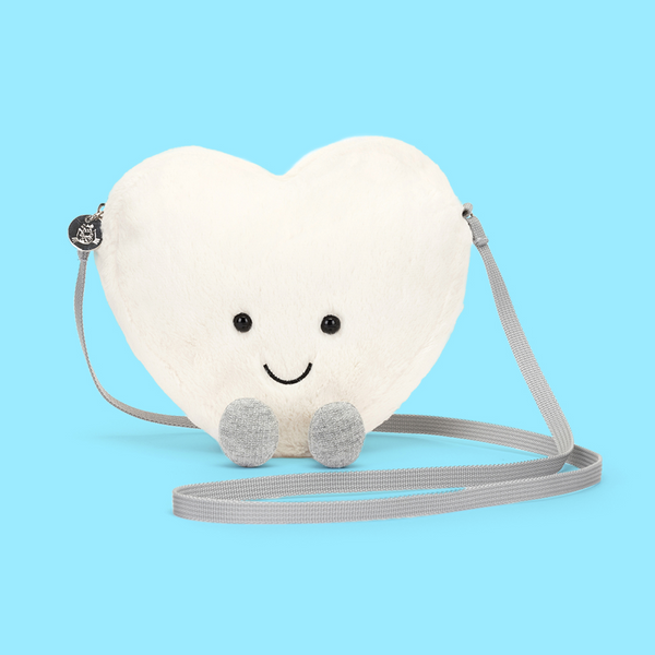 Jellycat Amuseables Cream Heart Bag