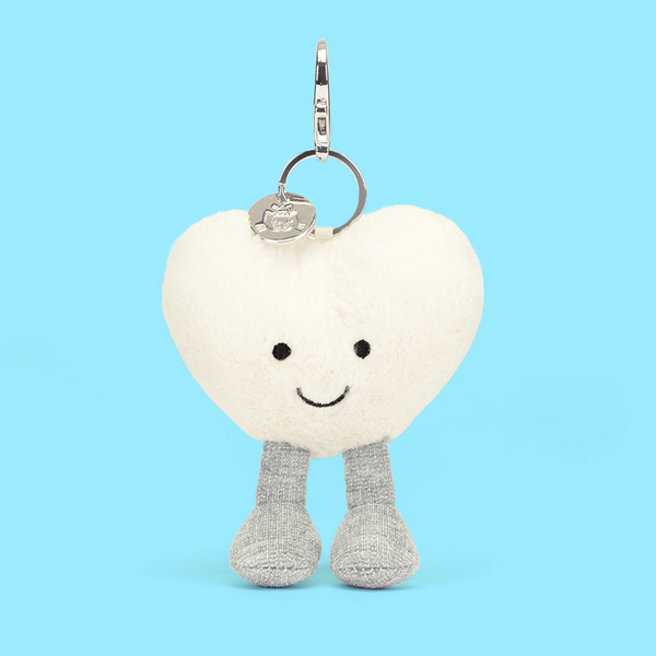 Jellycat Amuseables Cream Heart Bag Charm