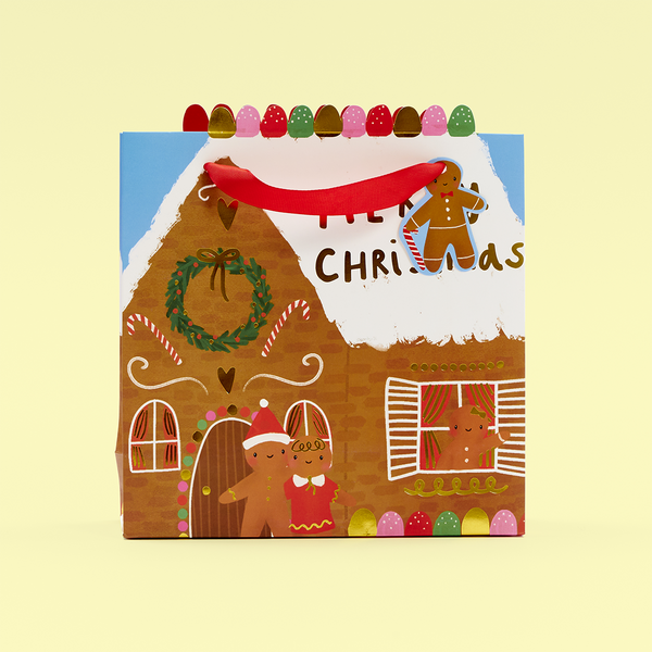 Gingerbread House Medium Gift Bag
