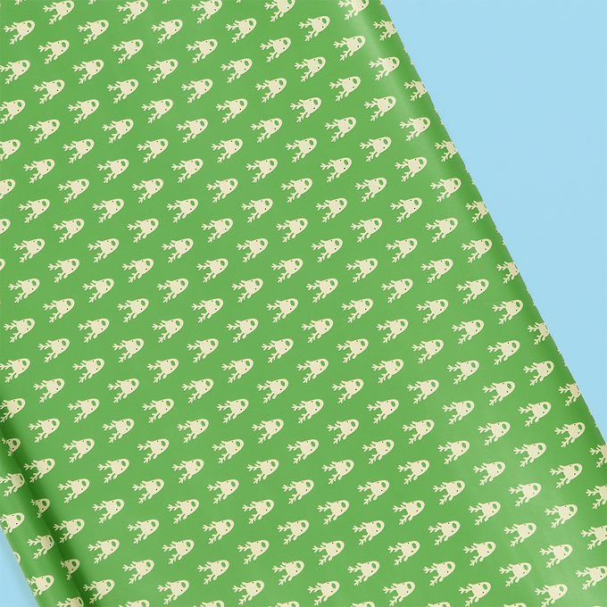 Reindeer on Green Roll Wrap