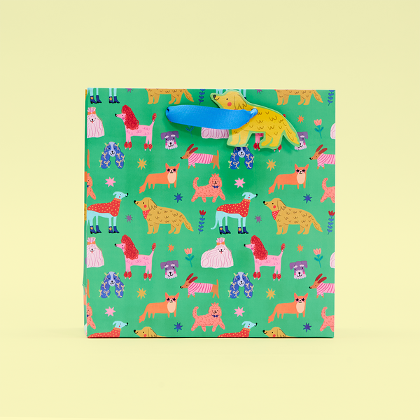 Rainbow Dogs Medium Gift Bag