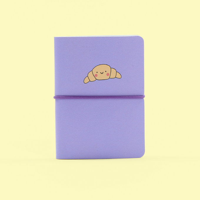 A7 Mini Lilac Croissant Notebook