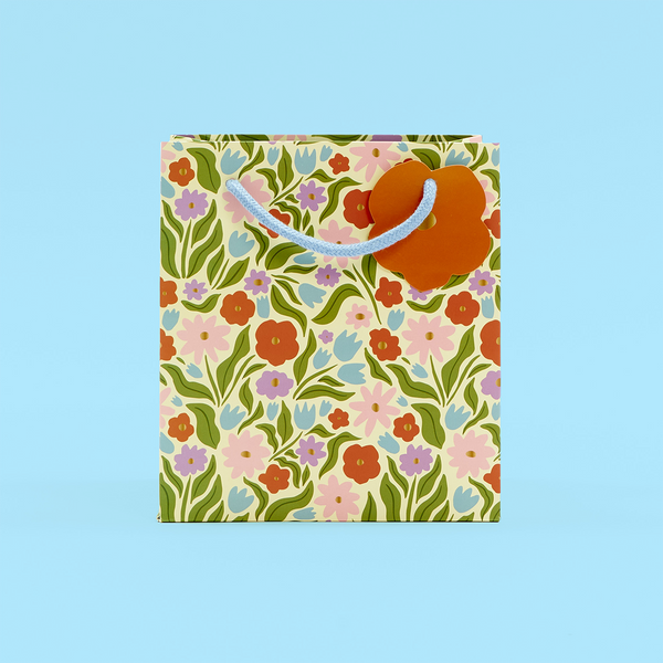 Spring Floral Extra Wide Gift Bag