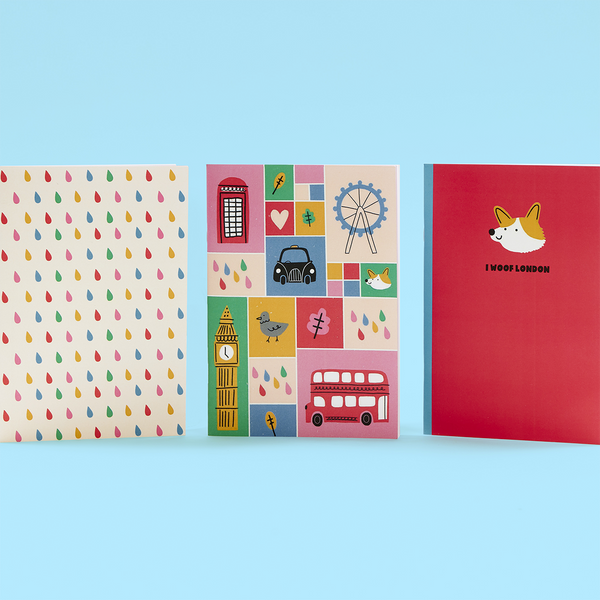A5 Triple London Notebooks