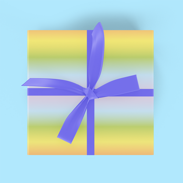 Rainbow Ombre Flat Wrap