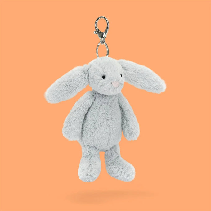 Jellycat Bashful Silver Bunny Bag Charm