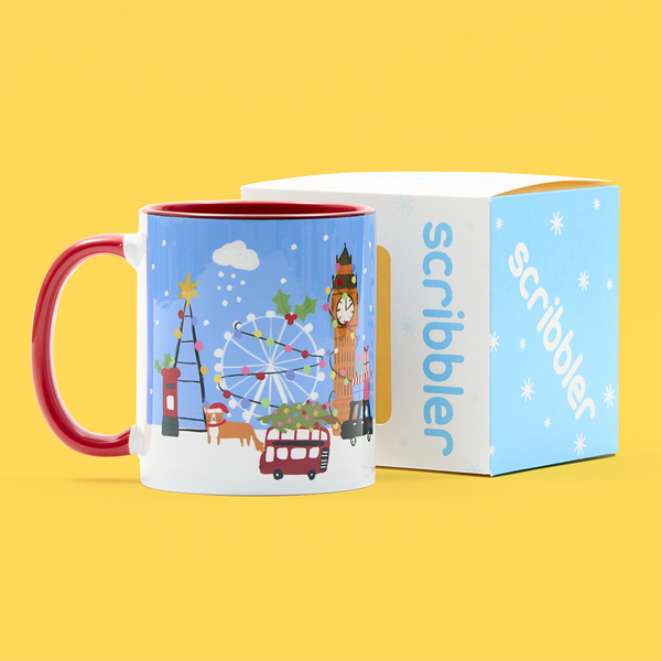 London Christmas Scene Mug