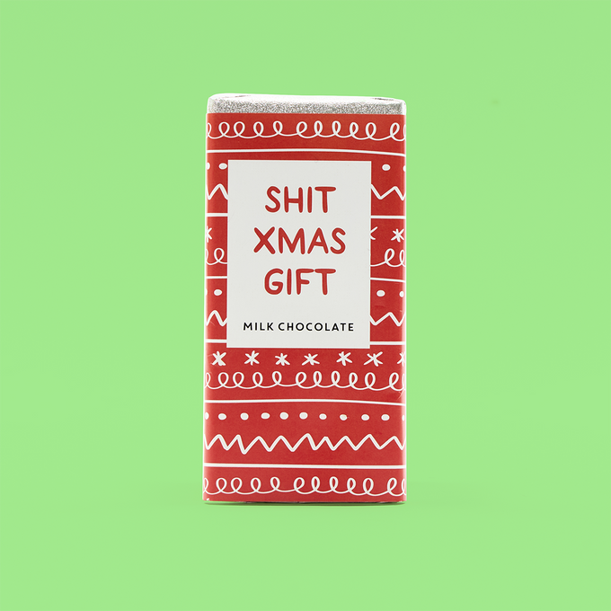 Shit Xmas Gift Chocolate Bar