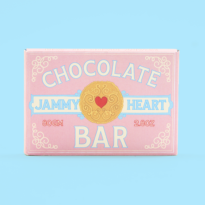 Ever So Jammy Heart Chocolate Bar