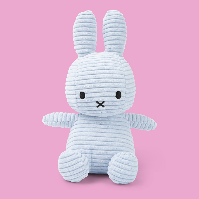 Miffy Corduroy ECO Ice Blue Plush