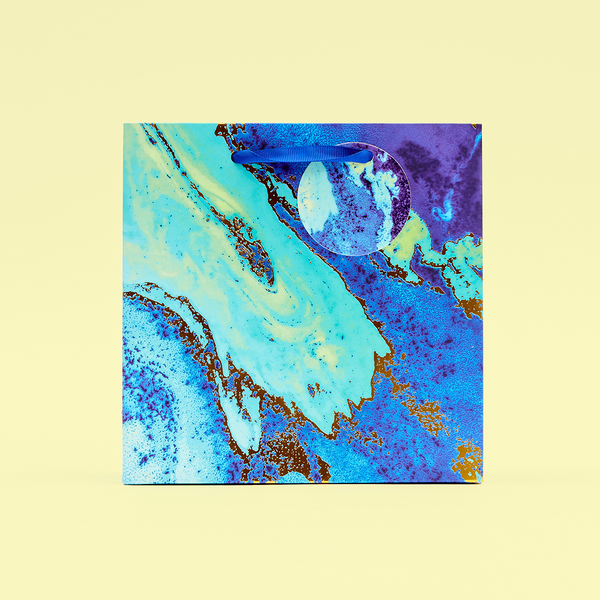 Blue Marble Medium Gift Bag
