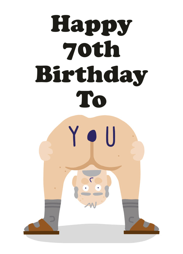 Happy 70th Birthday To You Card