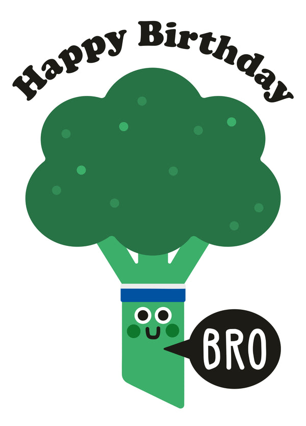 Happy Birthday Bro Card