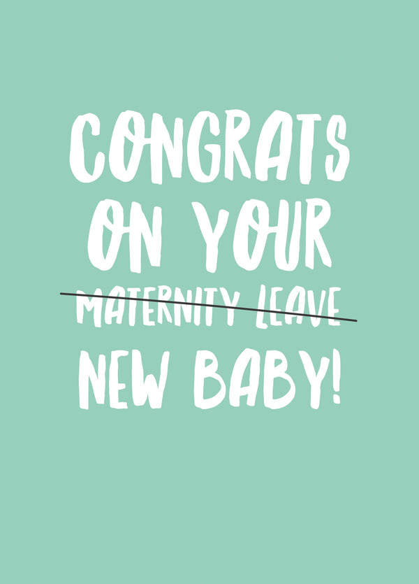 Congrats On Your New Baby Card