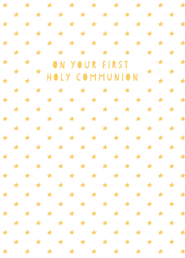 On Your First Holy Communion Card