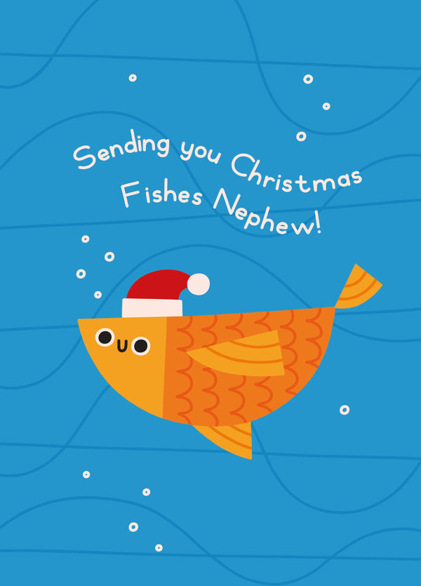 Nephew Goldfish Christmas Card