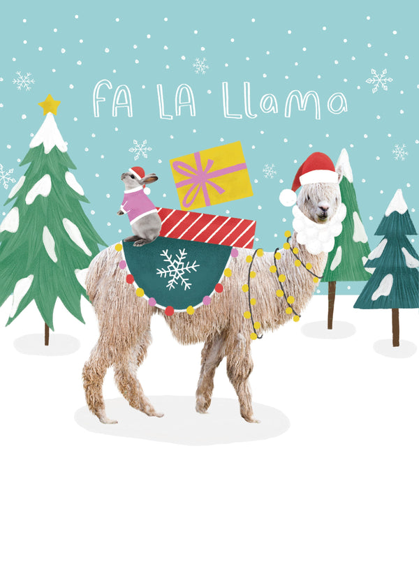 Fa La Llama Christmas Card