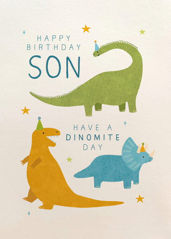 Son Dinomite Birthday Card