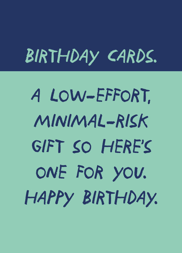 Low Effort Birthday Card