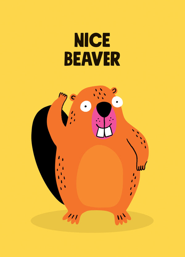 Nice Beaver Card