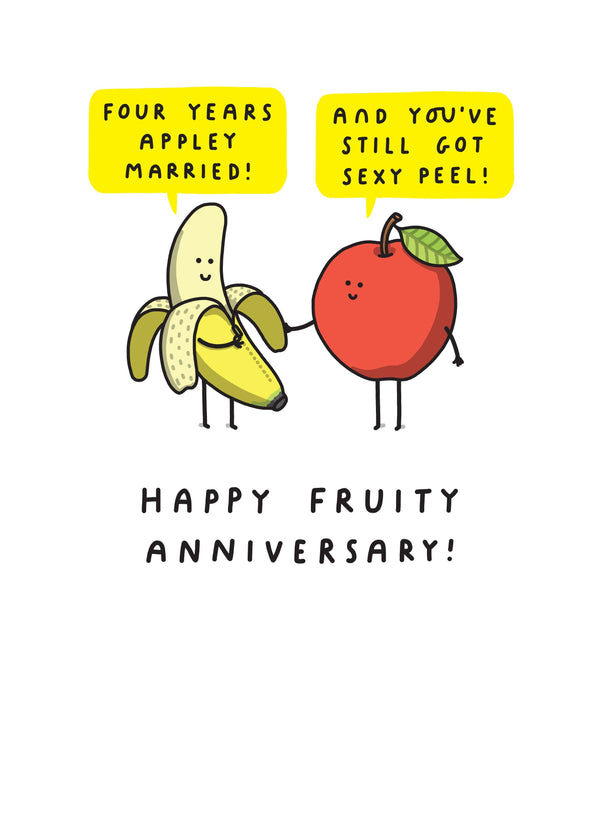 Four Years Appley Married! Card