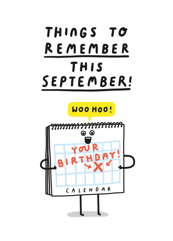 Things To Remember This September!