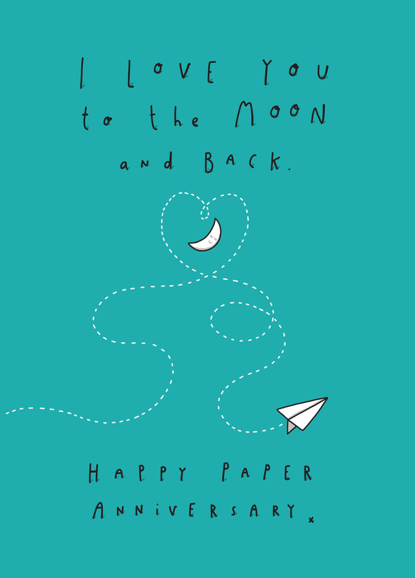 Happy Paper Anniversary Card