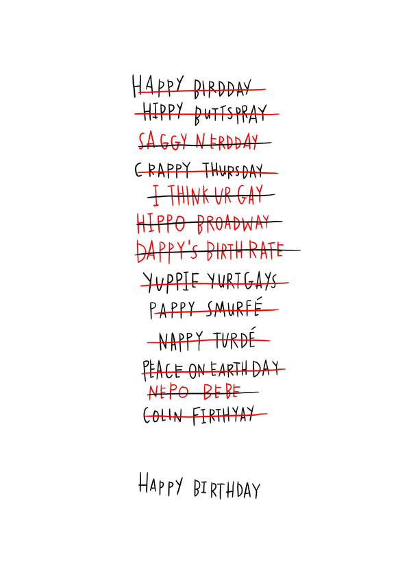 Birthday Mistakes
