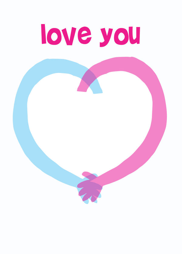 Love You Hands Photo Card