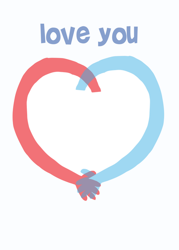 Love You Hands Photo Card