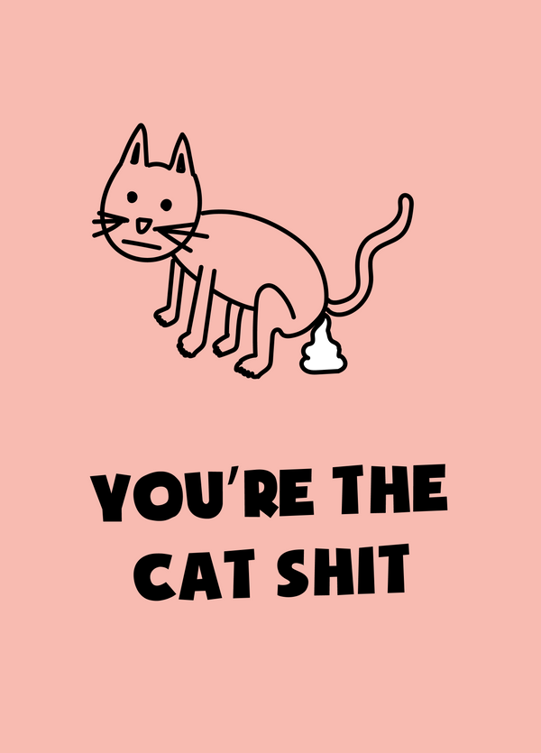 You're The Cat Shit Photo Card
